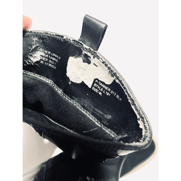 Steve Madden leather boots western rodeo country black strapped embelish women 9 - Picture 9 of 9